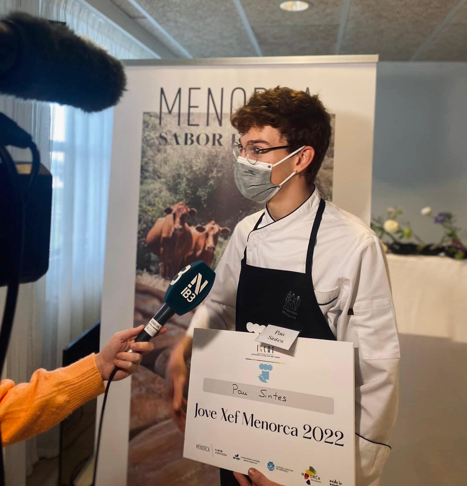Fotografia de: Pau Sintes, millor xef jove de Menorca 2022 | CETT